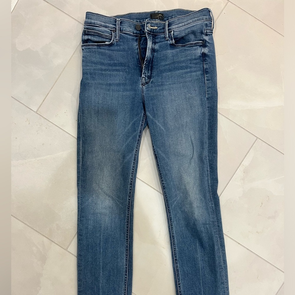 Mother jeans rarely worn-style is the mid rise dazzler ankle